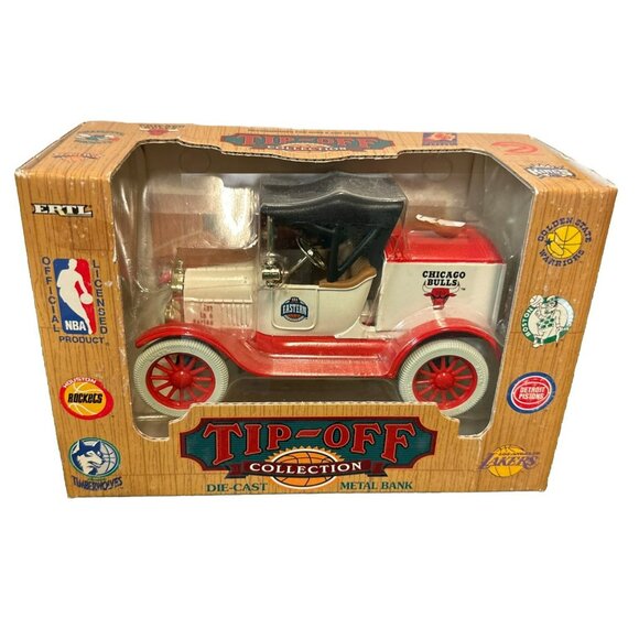 ERTL Chicago Bulls NBA Tip Off Collection Die Cast Model A 1994 1/25 - Picture 1 of 11